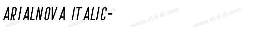 arialnova italic字体转换